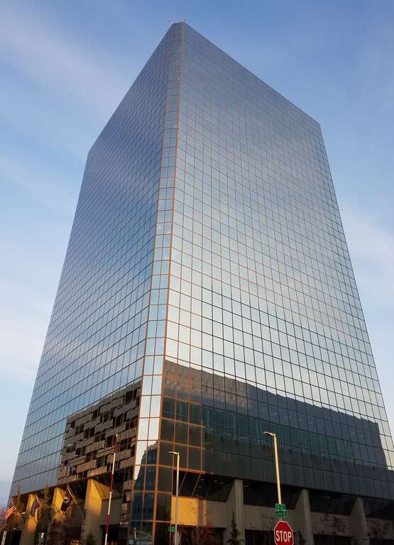 Robert B Atwood Building, Downtown Anchorage, Alaska USA