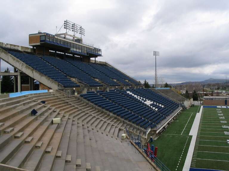 Merlin Olsen Field at Romney Stadium is an outdoor football stadium in Logan, Utah, USA, on the campus of Utah State University (USU). It is the home field of the Utah State Aggies of the Mountain West Conference. It opened in 1968 and currently has