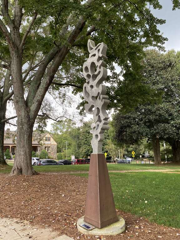 Smoke sculpture, Roswell Town Square, Roswell, Georgia USA