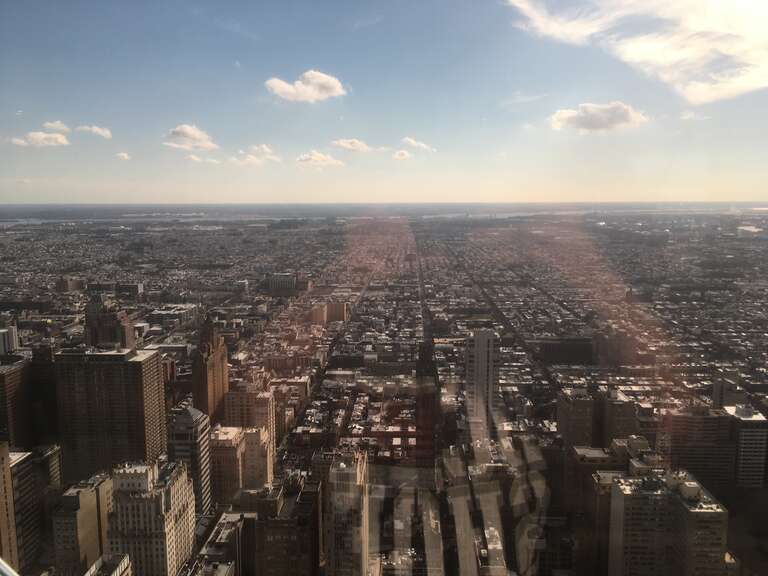 A view of South Philadelphia from the One Liberty Observation Deck in Center City.
