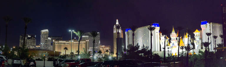 500px provided description: South side of the Vegas Strip: December 2015 [#winter ,#night ,#urban ,#architecture ,#cityscape ,#las vegas ,#nevada]