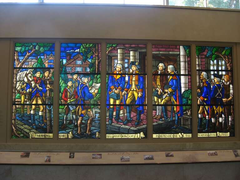 Mount Vernon in Fairfax County, Virginia, near Alexandria, was the plantation home of George Washington, first President of the United States. The estate is situated on the banks of the Potomac River across from Prince George's County, Maryland. The