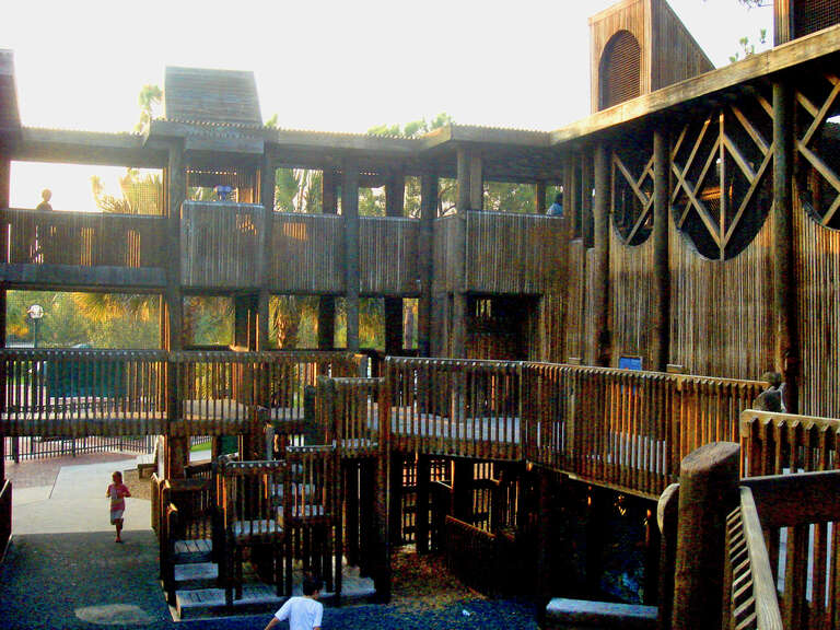 The playground at Sugar Sand Park in Boca Raton, FL.
Photographed in May of 2008.