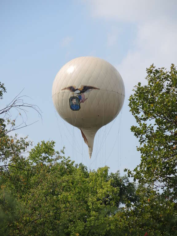 The "Intrepid", a replica military observation balloon of the en:Union Army Balloon Corps at en:Genesee Country Village and Museum.