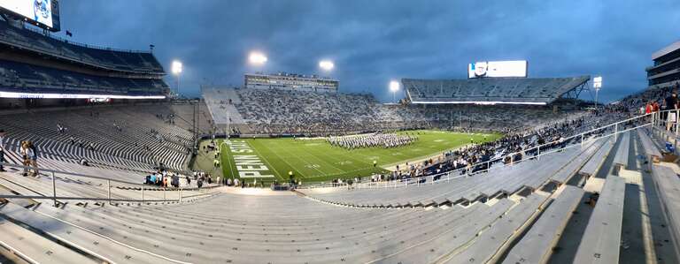 Beaver Stadium postgame after the Nittany Lion's thrilling overtime win over Appalachian State in 2018.