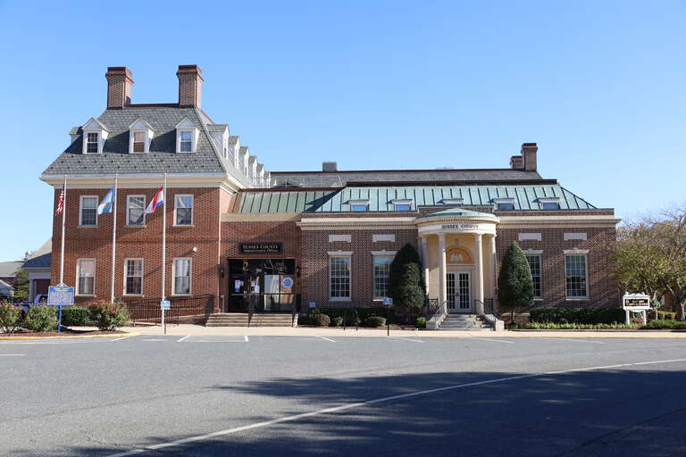 Sussex County Administrative Offices on The Circle in Georgetown, Delaware in 2020