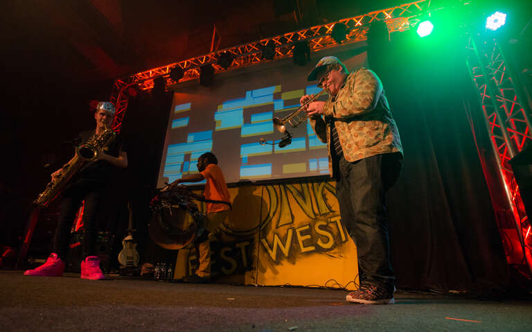 The Brass Band Too Many Zooz at HONK! Fest West at Nectar Lounge, Seattle, WA on 2015-01-29