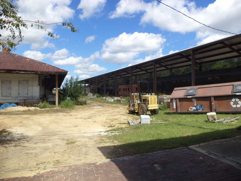 Train Exhibit (SW corner), Union Station Depot, Albany, Dougherty County, Georgia