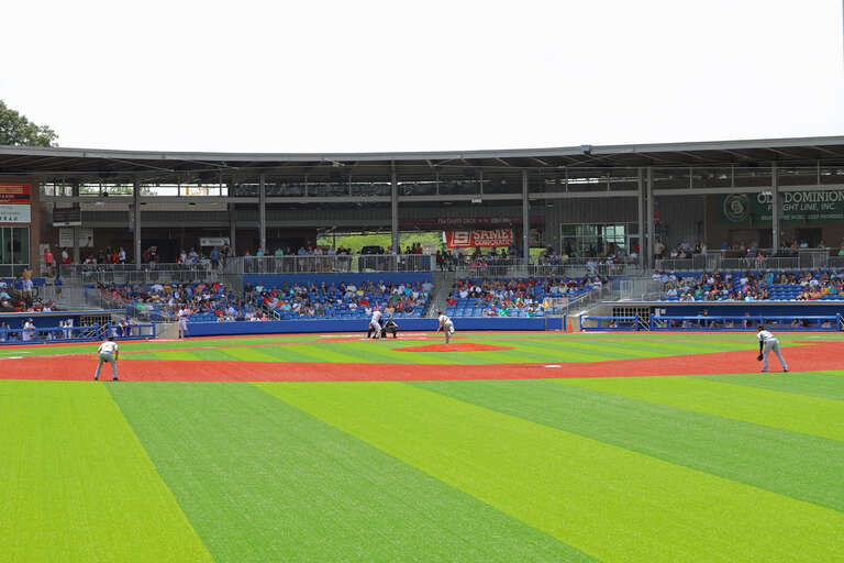 Truist Point, High Point, NC June 16, 2019.  Atlantic League of Professional Baseball game.  High Point Rockers hosting the Long Island Ducks.