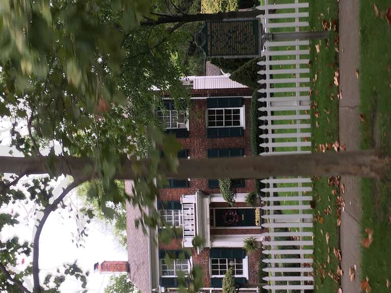 This house is listed as an official Michigan Historic Site.  It is the third oldest house in Grosse Pointe.  The house was built by William Buck, a very wealthy English farmer in 1849.  It was made of locally made brick and the walls are 14 inches