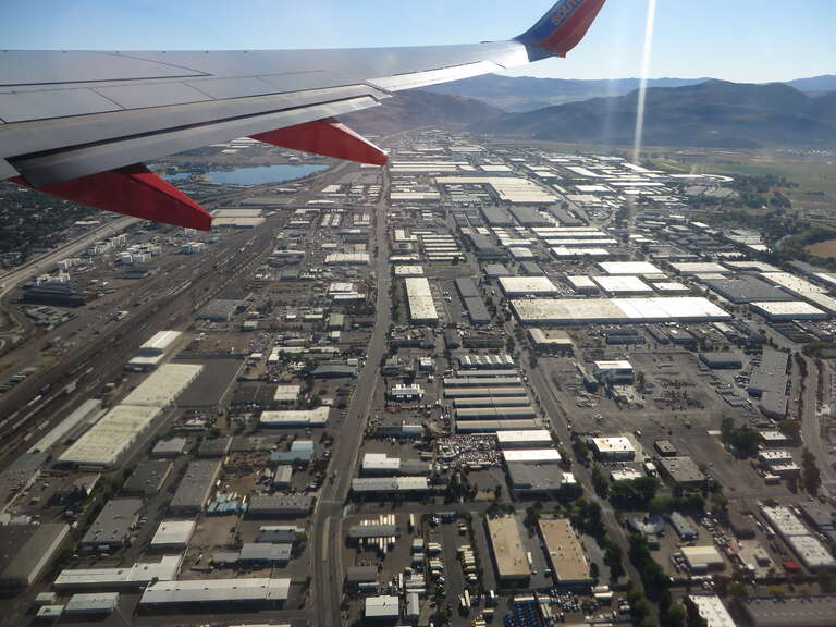 Sparks is a city in Washoe County, Nevada, United States. It was established in 1905 and is located just east of Reno. The 2010 U.S. Census Bureau population count was 90,264. It is the fifth most populous city in Nevada.
Sparks is located within the