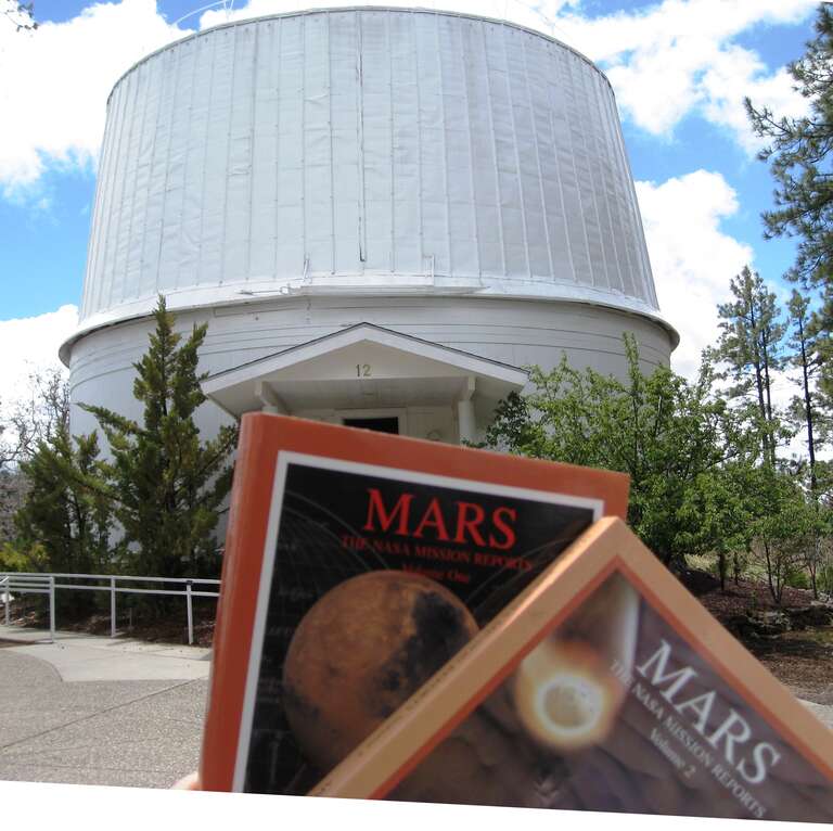Percival Lowell was observing Mars in the 1890's. Now, we have had robotic explorers there a number of times, starting with Viking. We have come far, but we still have a lot to explore.
Lowell Observatory
Flgstaff, Arizona

sw2 336