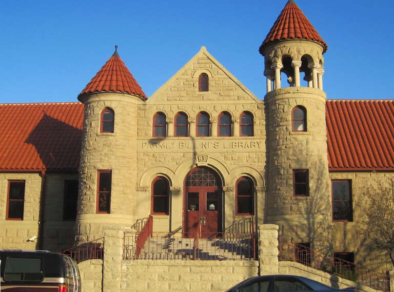 The Western Heritage Center in Billings, MT, USA. Historically, the building was used as the Parmly Billings Library before it was moved to its present location. The building is currently used as a museum.