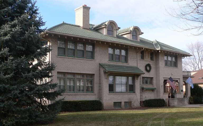 William J. Fantle House, located at 1201 Douglas Street in Yankton, South Dakota; seen from the southeast.
The Prairie School house was built in 1917.

It is listed in the National Register of Historic Places.
