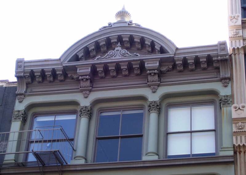 433 Broome Street between Broadway and Lafayette Street in the SoHo neighborhood of Manhattan, New York City was built in 1827 by an unknown architect as a dwelling in the French Renaissance style.  Its cast-iron facade was added in the 1870s. It is