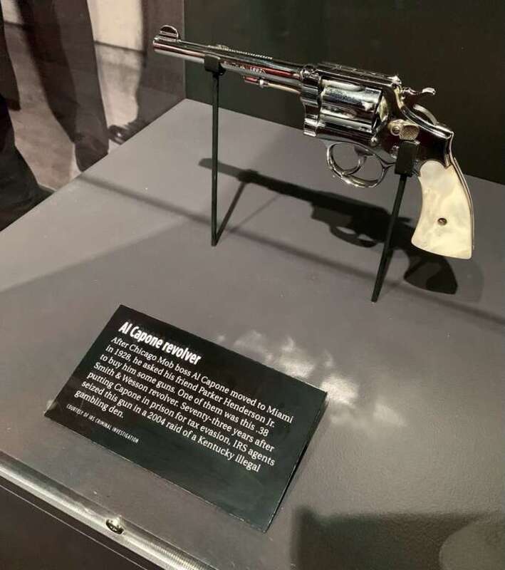 at the Mob Museum in Las Vegas, Nevada.