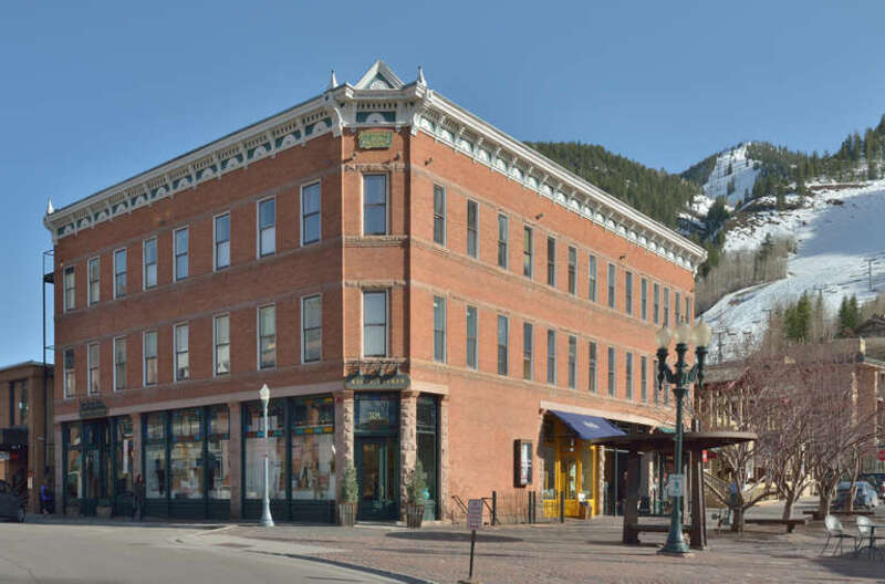 Independence AD 1889 building on south Galena street in Aspen
