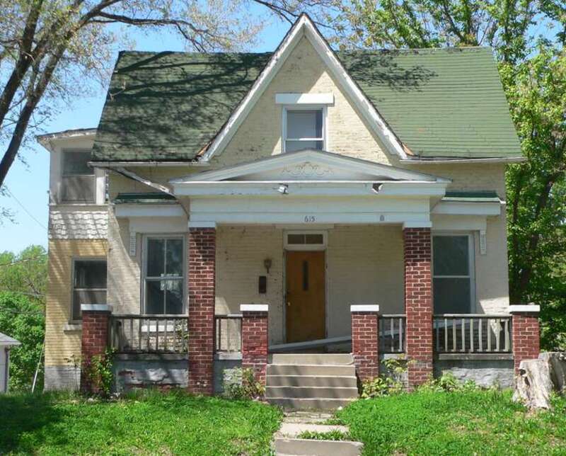 House at 615 N. 3rd Street in Atchison, Kansas; seen from the east.