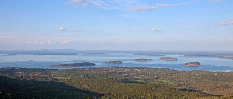 Bar Harbor from Cadillac Mountain