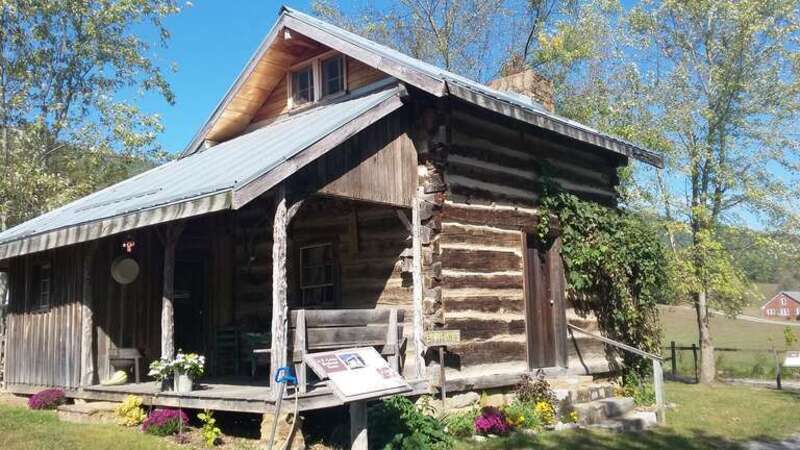 Birthplace cabin of A.P. Carter at the Carter Fold at Maces Springs, Virginia now Hiltons, Virginia