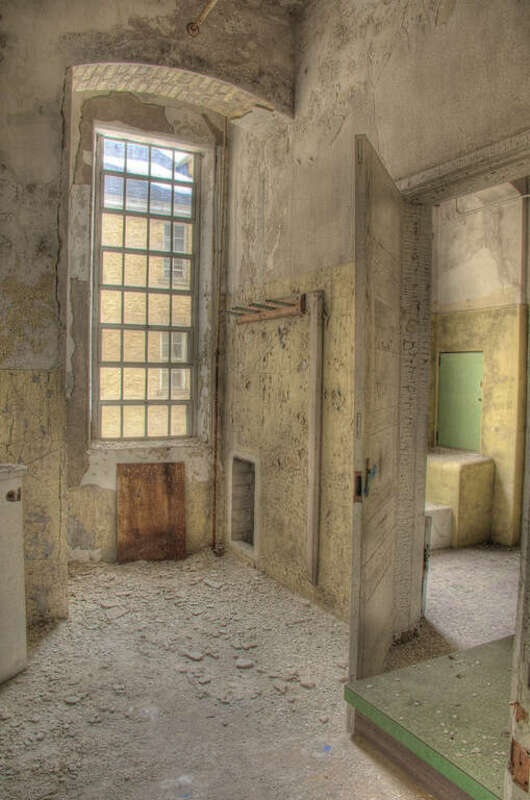 Third floor of the Northern end of Building 50 of the Traverse City State Hospital.  Built in 1888 and scheduled for renovation.