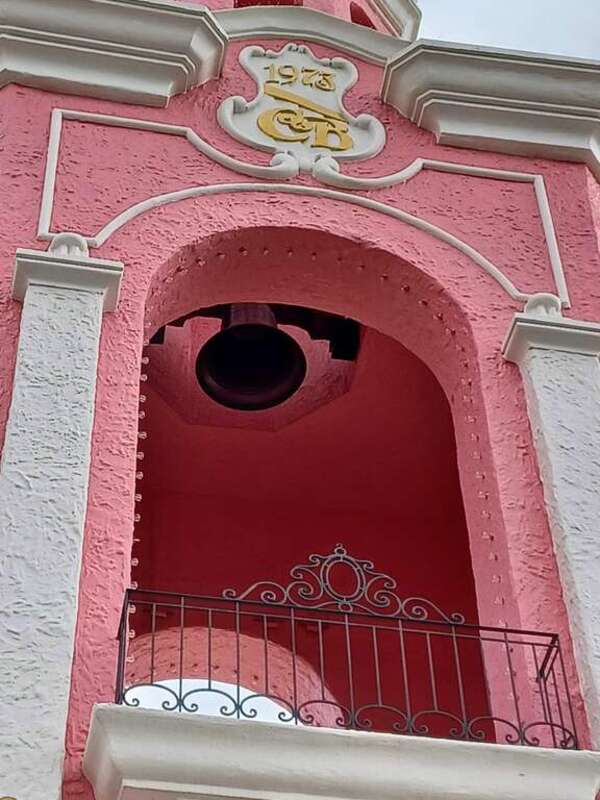 Casa Bonita tower, 1973 date, CB, bell