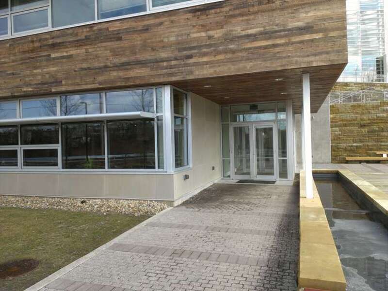 The newly opened Center for Sustainable Landscapes, a green building that is part of Phipps Conservatory in Pittsburgh, Pennsylvania