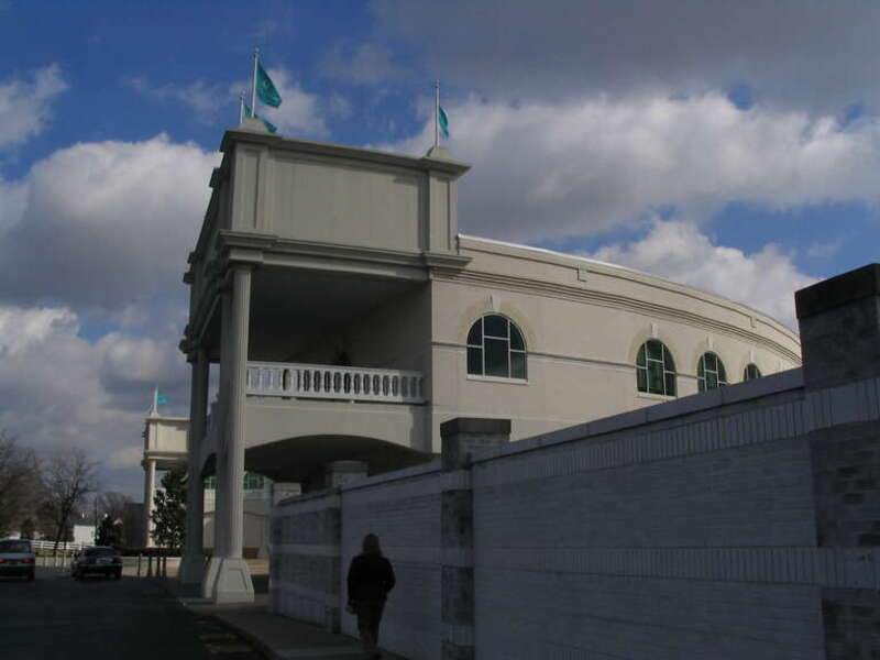 Churchill Downs, located on Central Avenue in south Louisville, Kentucky, United States, is a Thoroughbred racetrack most famous for hosting the Kentucky Derby annually. It officially opened in 1875, and held the first Kentucky Derby and the first