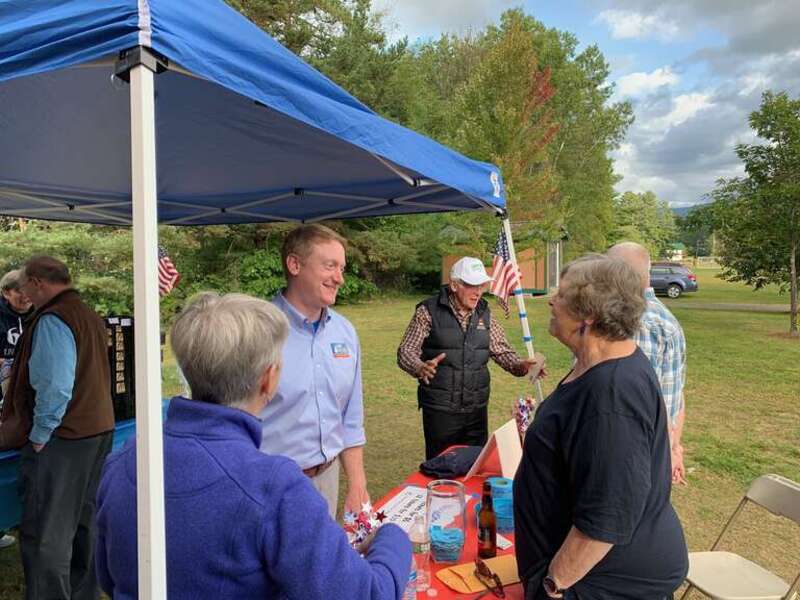 Dan Feltes Campaigning for Governor