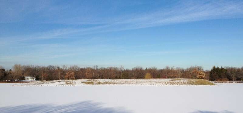Island in Chicago Botanic Garden