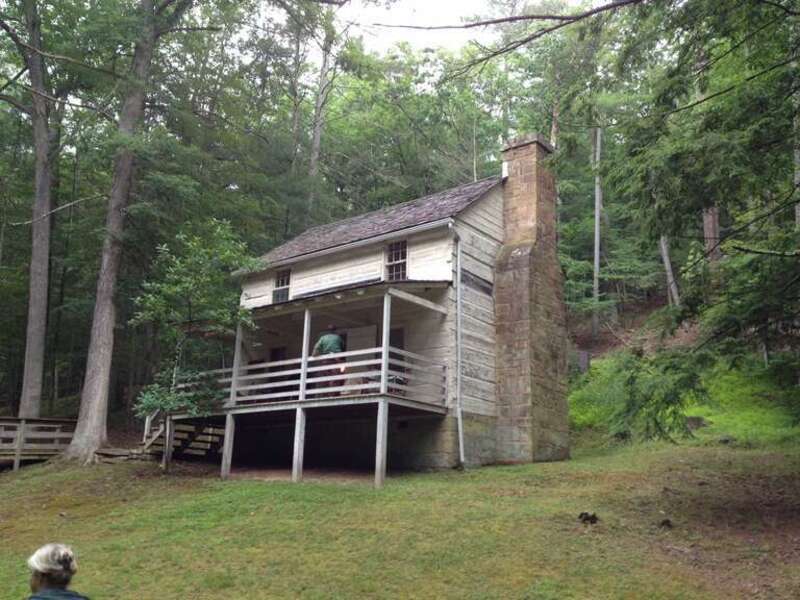 Lighthorse Harry Lee Cabin, also known as Lee Cabin, is a historic home located in Lost River State Park, near Mathias, Hardy County, West Virginia. Photographed by Justin A. Wilcox of Washington, D.C. on June 21, 2014.