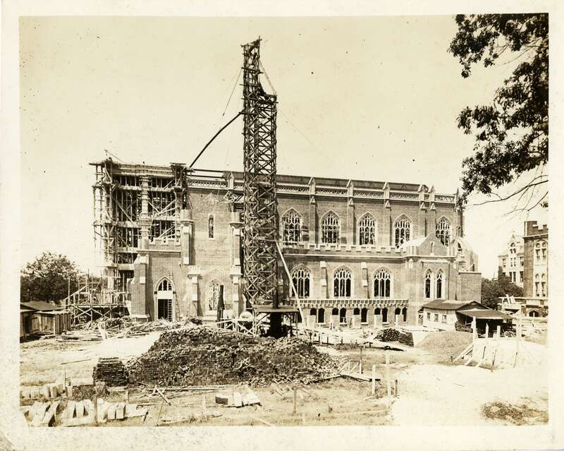 Handwritten inscription on reverse reads: &quot;Loyola University, New Orleans, McDermott Memorial Church, Sept. 9th, 1916.&quot; Now Holy Name of Jesus Church.