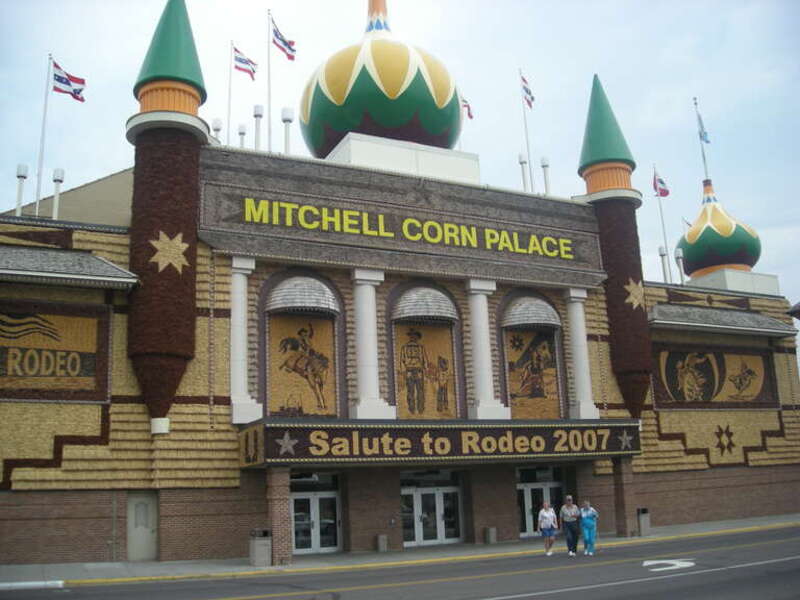 The Mitchell Corn Palace in Mitchell, South Dakota (United States).