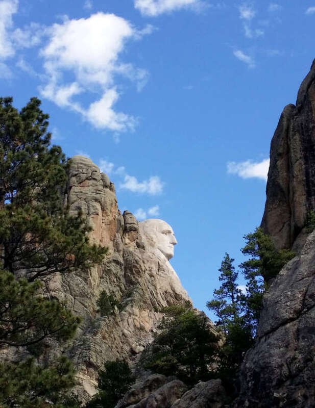 From Wikipedia:
en.wikipedia.org/wiki/Mount_Rushmore
Mount Rushmore National Memorial is centered on a colossal sculpture carved into the granite face of Mount Rushmore (Lakota Tȟuŋkášila Šákpe, or Six Grandfathers) in the Black Hills in Keystone,
