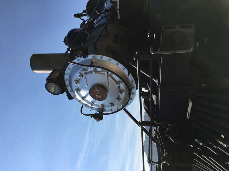 Front smokebox of Virginia and Truckee Railroad 2-8-0 No.29.