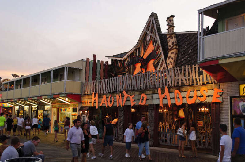 The haunted house on the boardwalk of Ocean City, Maryland