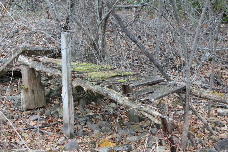 500px provided description: An old bridge found in the forest by a dried up watering hole [#rocks ,#log ,#woods ,#moss ,#dead tree ,#tree trunk ,#forestry ,#poplar tree ,#Bridge ,#Ruins ,#utah juniper tree]