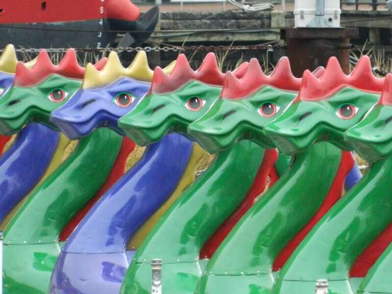Paddleboats waiting for summer