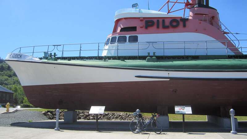Pilot boat “Peacock” on display at the Columbia River Maritime Museum in Astoria, Oregon