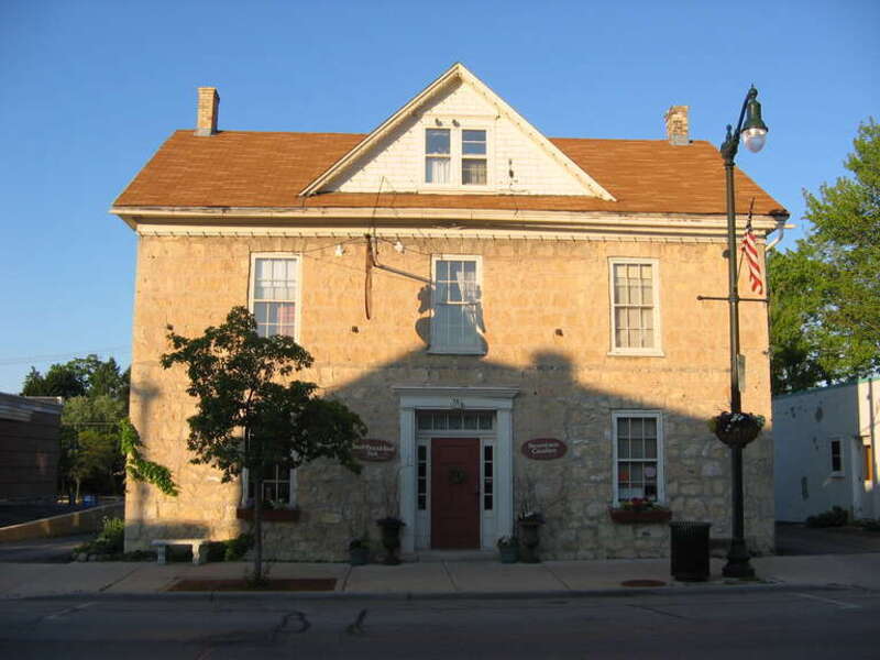 The Stagecoach Inn, a former stagecoach stop in the Washington Avenue Historic District, Cedarburg, Wisconsin