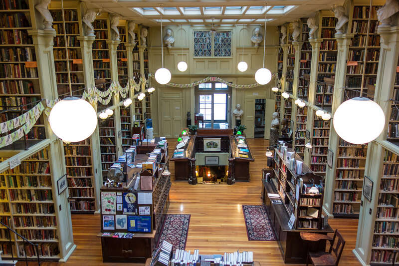 The Providence Athenaeum interior view 2014