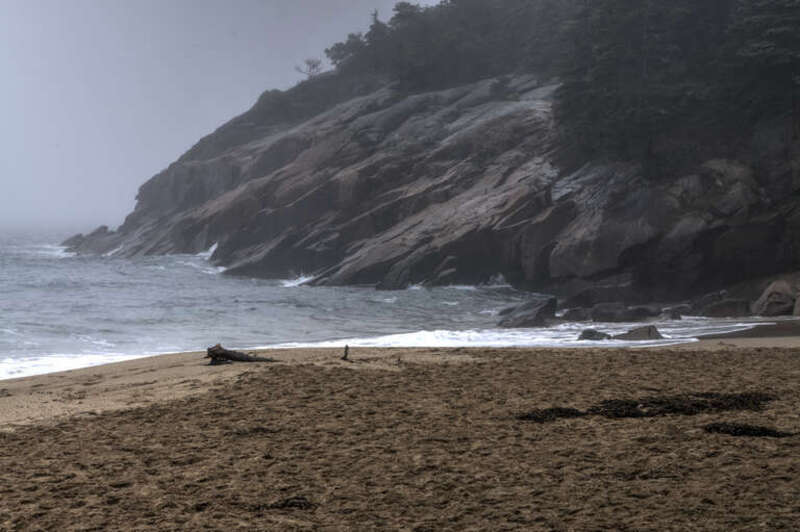 500px provided description: There Is A Kind Of Hush [#sea ,#beach ,#coastline ,#sand ,#shore ,#wave ,#seascape ,#surf ,#bay ,#horizon over water ,#headland ,#coastal feature]