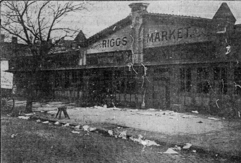 Riggs Market, 1462 P Street, NW, 4/7/09 &quot;Washington Times.&quot;  Geotagged.

The site is now mainly occupied by a Whole Foods