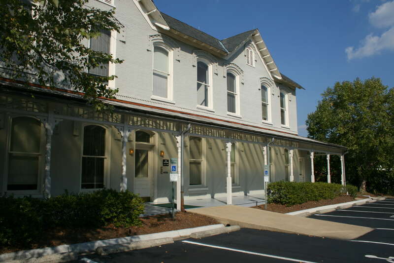 The Grey Building, formerly the administrative offices of the Erwin Cotton Mills in Durham, North Carolina.