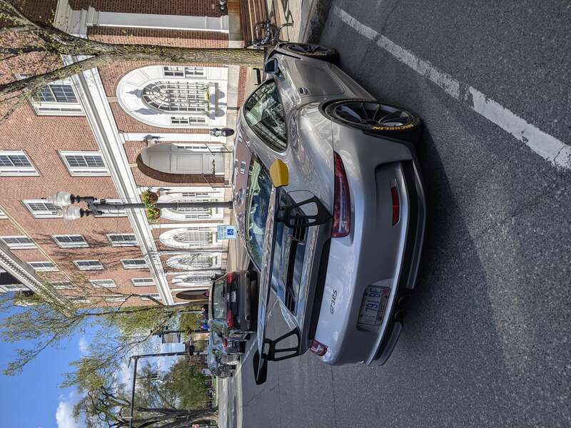 2016 Porsche 991 GT3 RS on Main Street in downtown Hanover, New Hampshire -- with Hanover Inn Dartmouth in background.