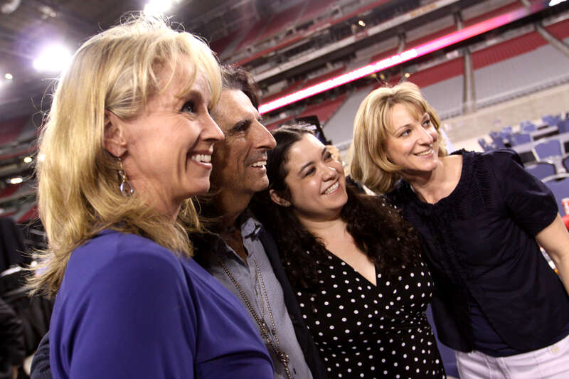 Alice Cooper, along with supporters, at the Arizona Chamber of Commerce's 2013 Heritage Awards Dinner at the University of Phoenix Stadium in Glendale, Arizona.

Please attribute to Gage Skidmore if used elsewhere.