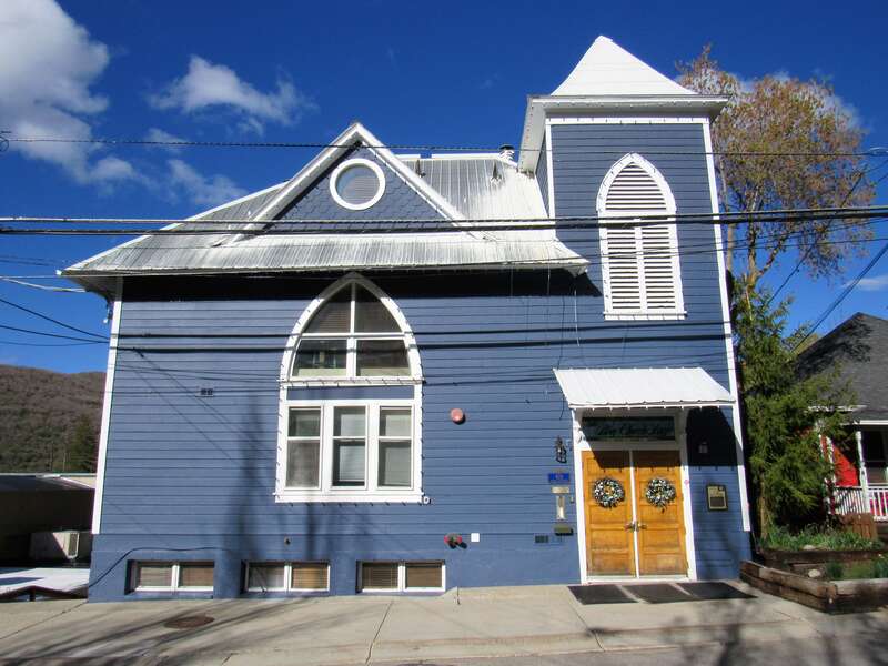 The Blue Church Lodge in Park City, Utah is a townhouse that was built as a meetinghouse for The Church of Jesus Christ of Latter-day Saints.