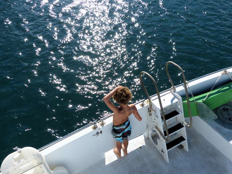 Child on Four Winds Snorkeling Charter Boat, Sue Salisbury Maui Hawaii