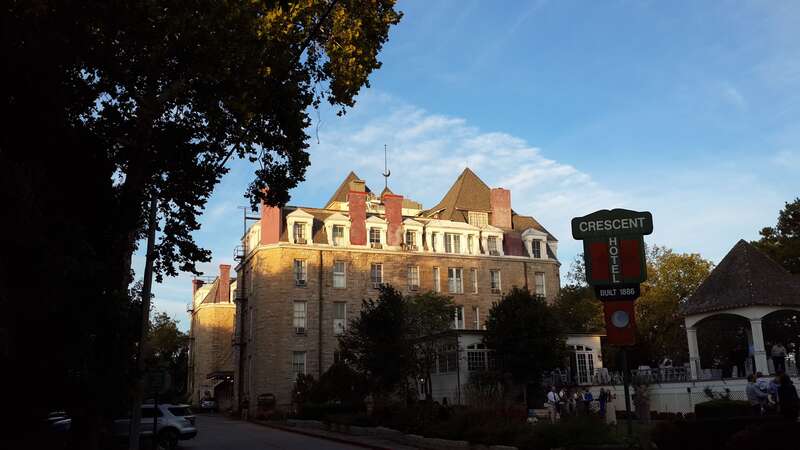 A 2014 photo of the Crescent Hotel in Eureka Springs, Arkansas