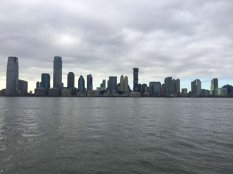 The Jersey City skyline seen from Battery Park City